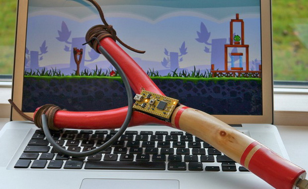 USB рогатка для Angry Birds