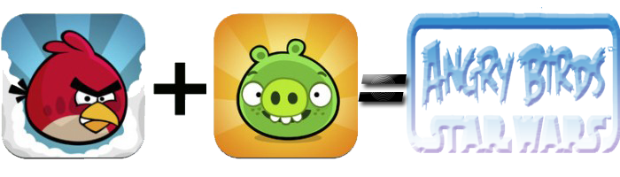 Angry Birds + Bad Piggies = война