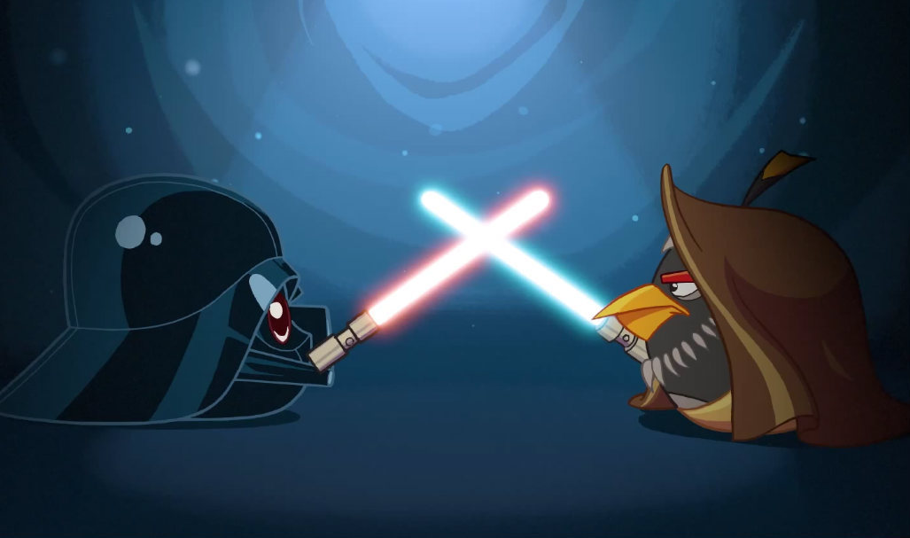 Сражение angry birds star wars